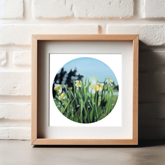 Blurry Daffodils - fine art print