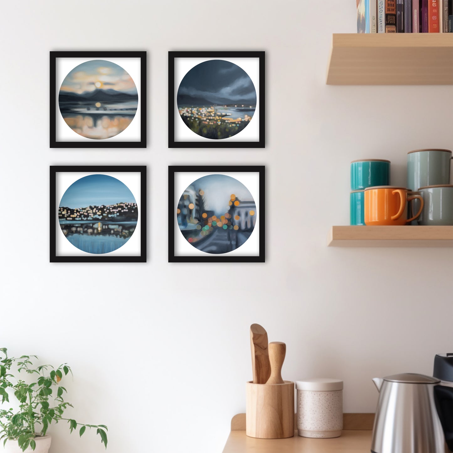 Dunedin Lights: Set of 4 Dunedin bokeh art prints