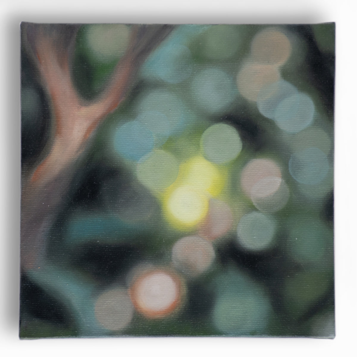 Wandering Within - Bokeh original oil painting on canvas