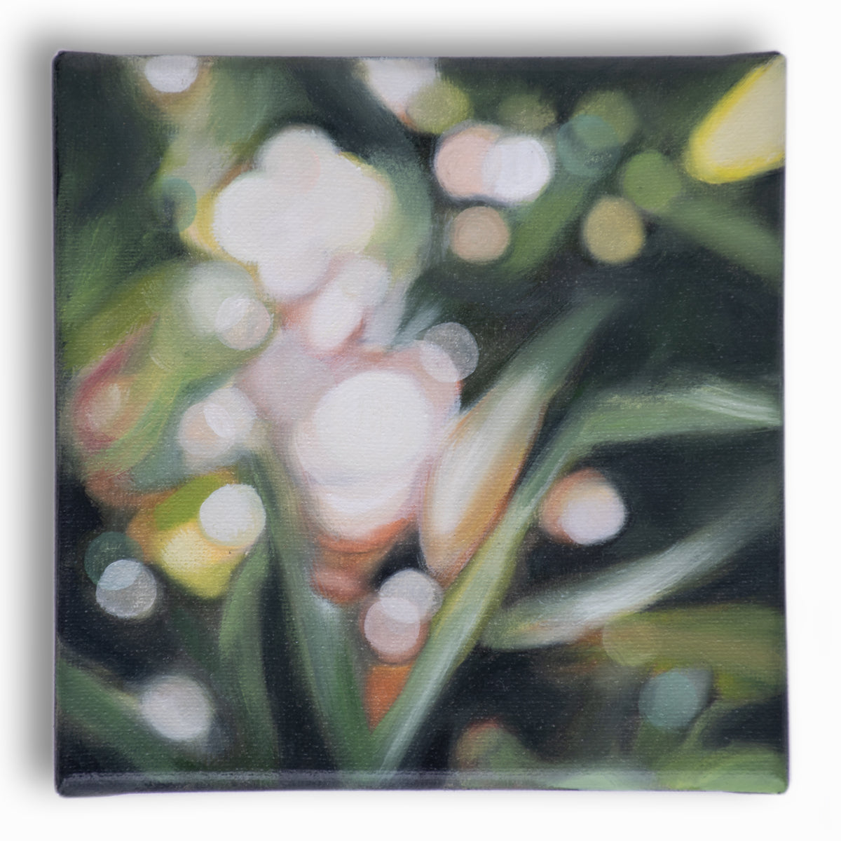 The Secret Garden - Bokeh original oil painting on canvas