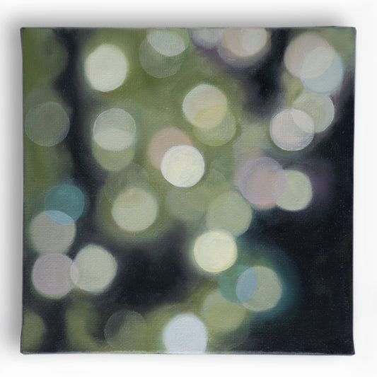 The Stillness Within - Bokeh Art, oil on canvas