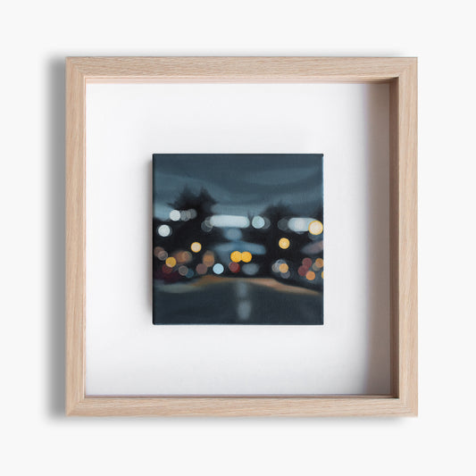 Wanaka Street - Bokeh original oil painting on canvas