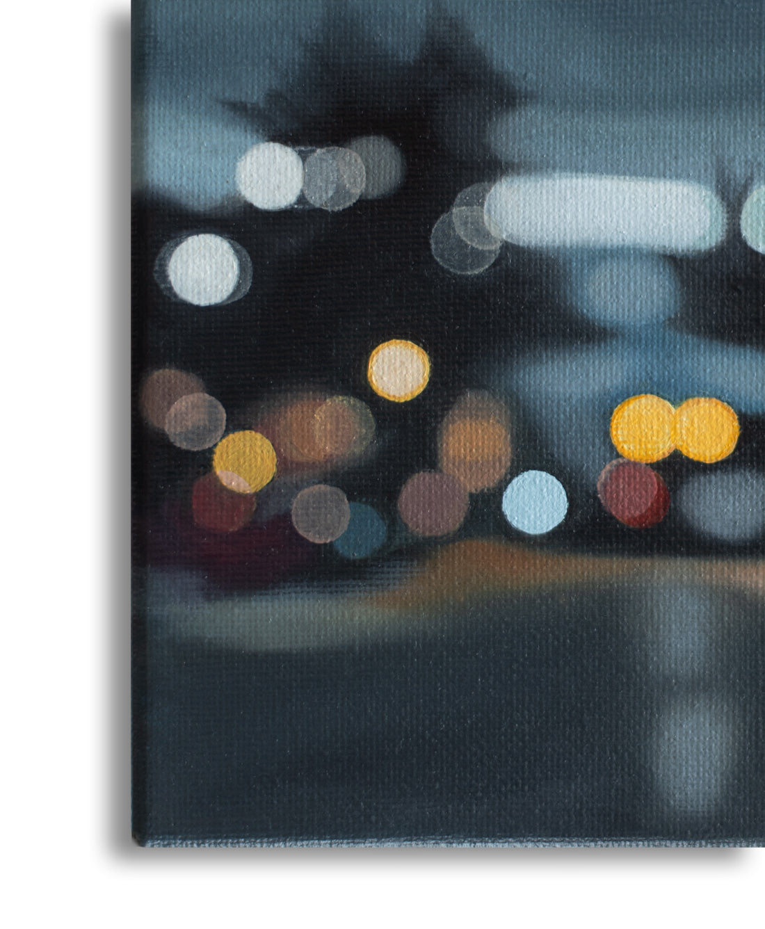 Wanaka Street - Bokeh original oil painting on canvas