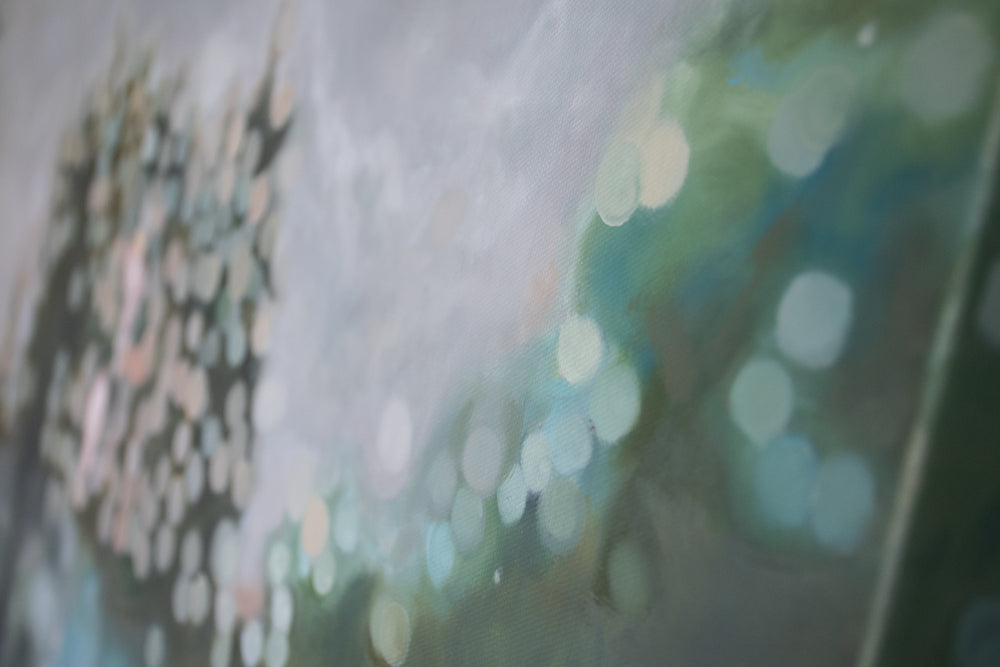 Large bokeh oil painting