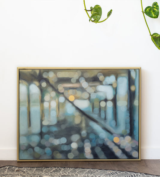 Light Leaks - original bokeh oil painting