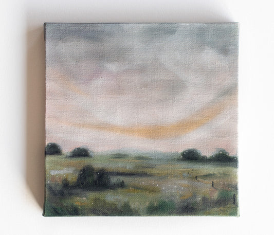 Sunrise Oil Painting - Blush Dawn